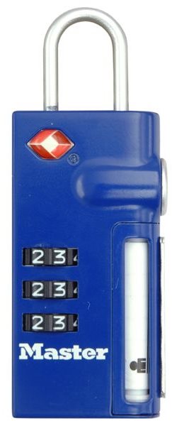 MasterLock TSA 4693EURDBLU Visací kombinační zámek pro zavazadla