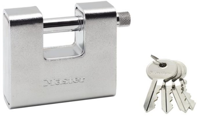 MasterLock 680EURD Obdélníkový visací zámek pro zvýšenou ochranu - 80mm