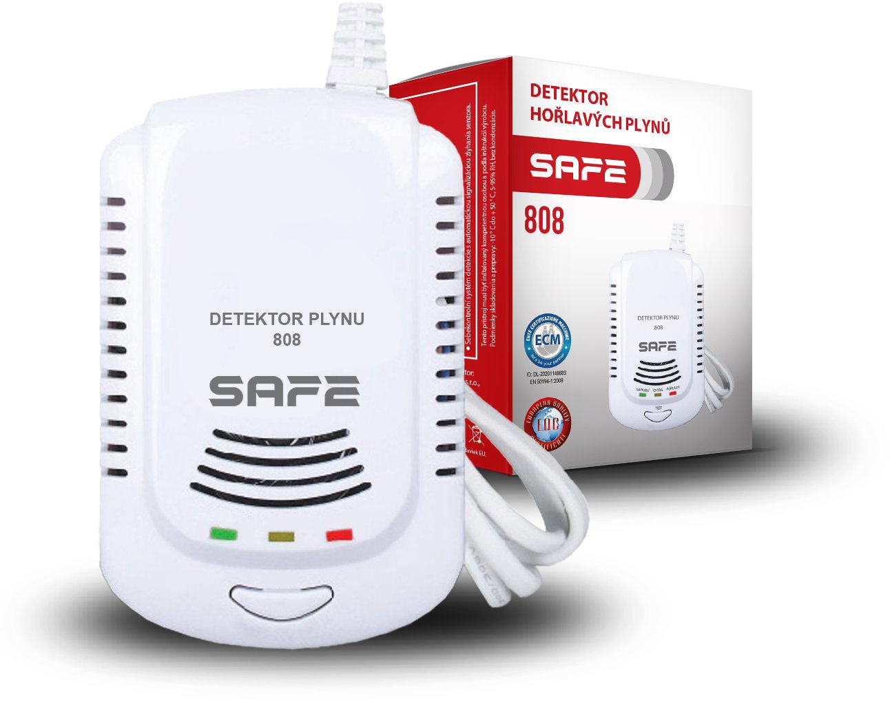 SAFEHOME Detektor plynu SAFE808