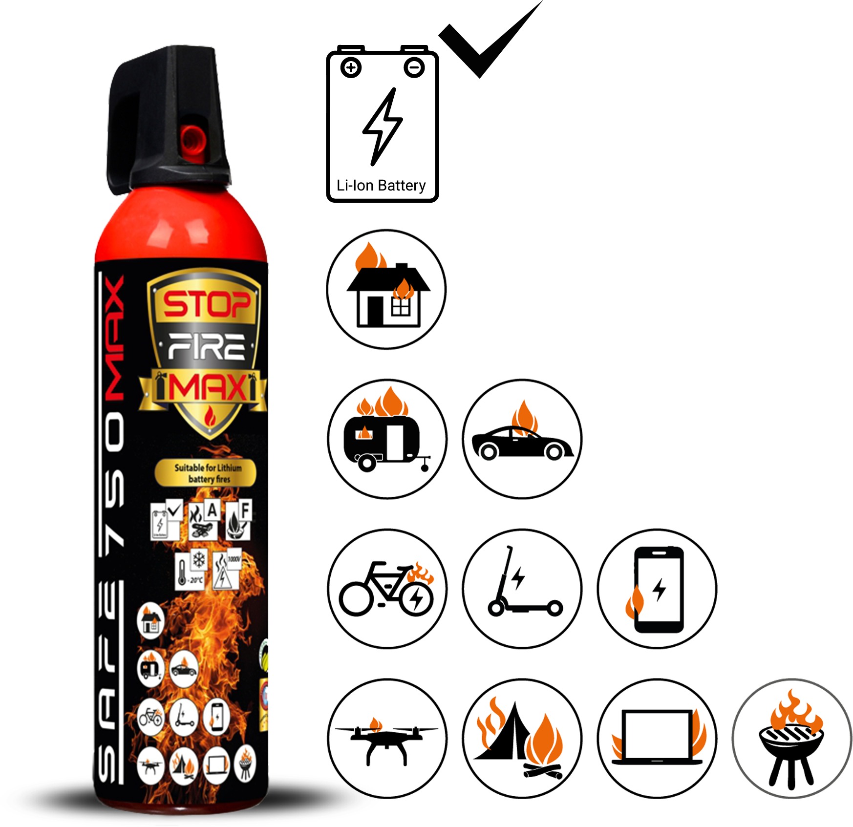 SAFE - Hasicí sprej SAFE 750 MAX