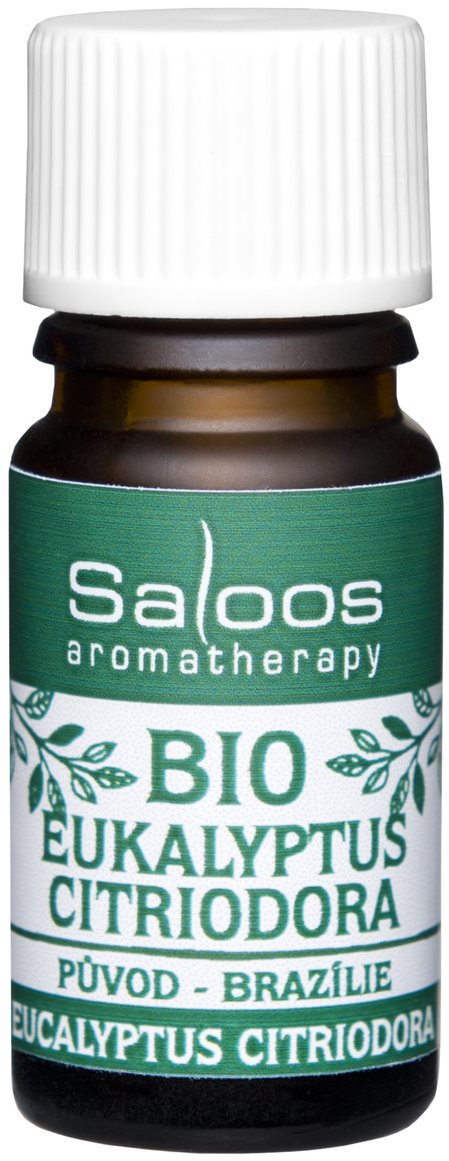 Saloos 100% Bio přírodní esenciální olej Eukalyptus Citriodora 5 ml
