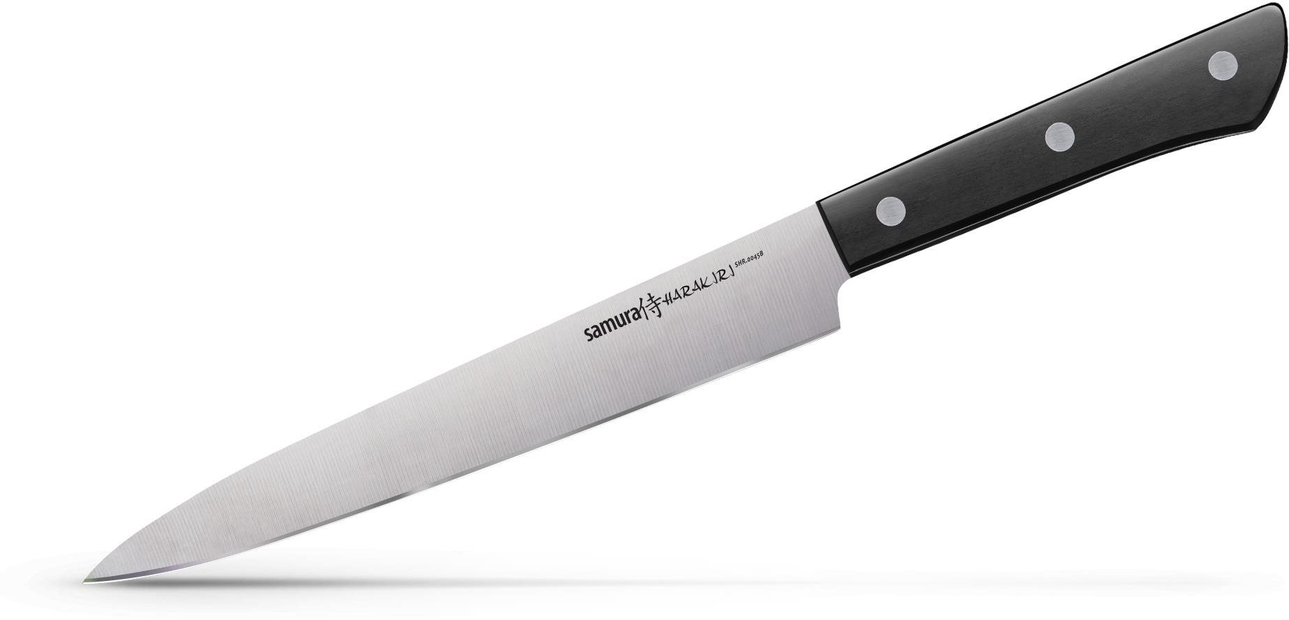 Plátkovací nůž HARAKIRI Samura černý 17 cm