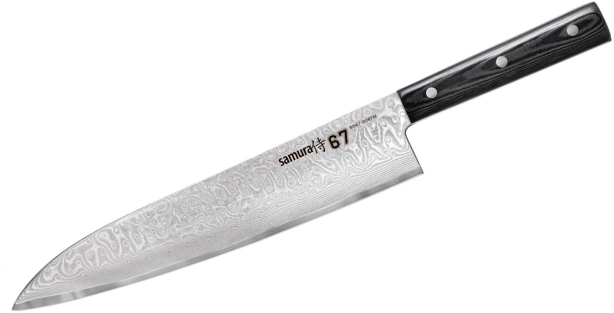 Samura DAMASCUS 67 Šéfkuchařský nůž GRAND 24,5 cm