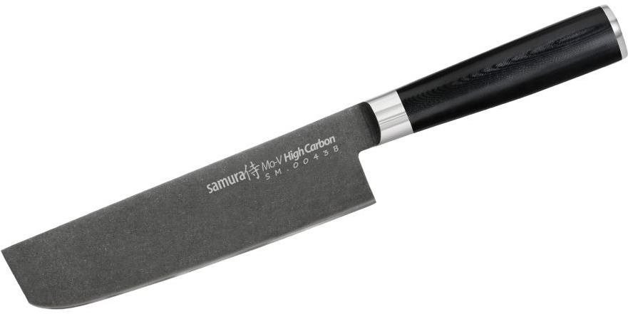Samura MO-V Stonewash Nůž Nakiri 17 cm (SM-0043B)