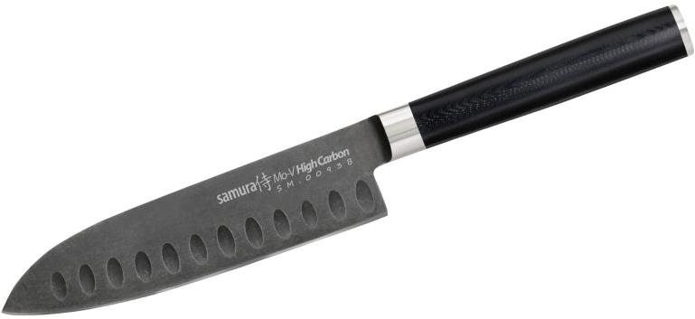 Samura MO-V Stonewash Nůž Santoku 14 cm (SM-0093B)