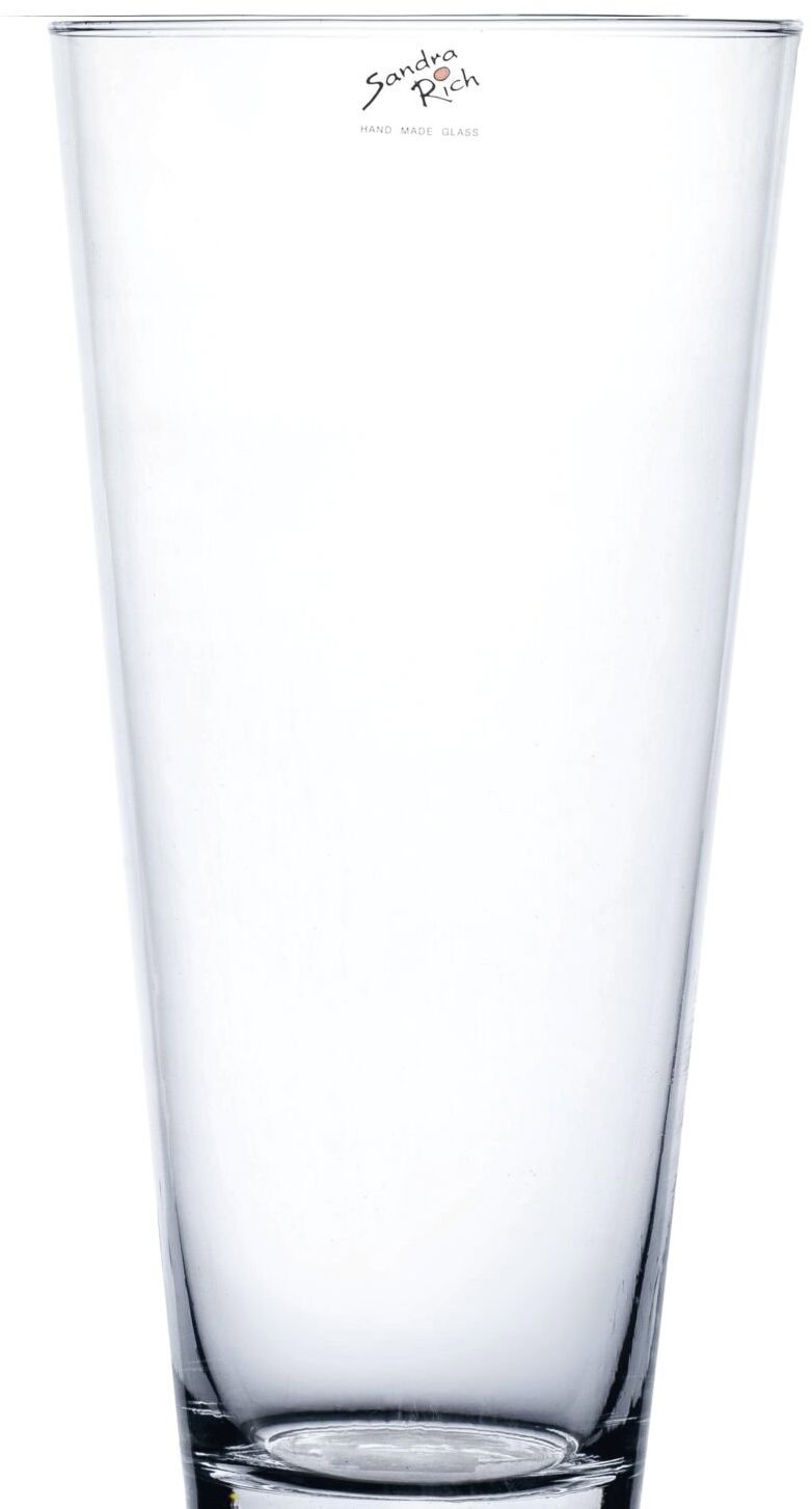 Sandra Rich Coni Váza skleněná 30 cm, průměr 14,5 cm