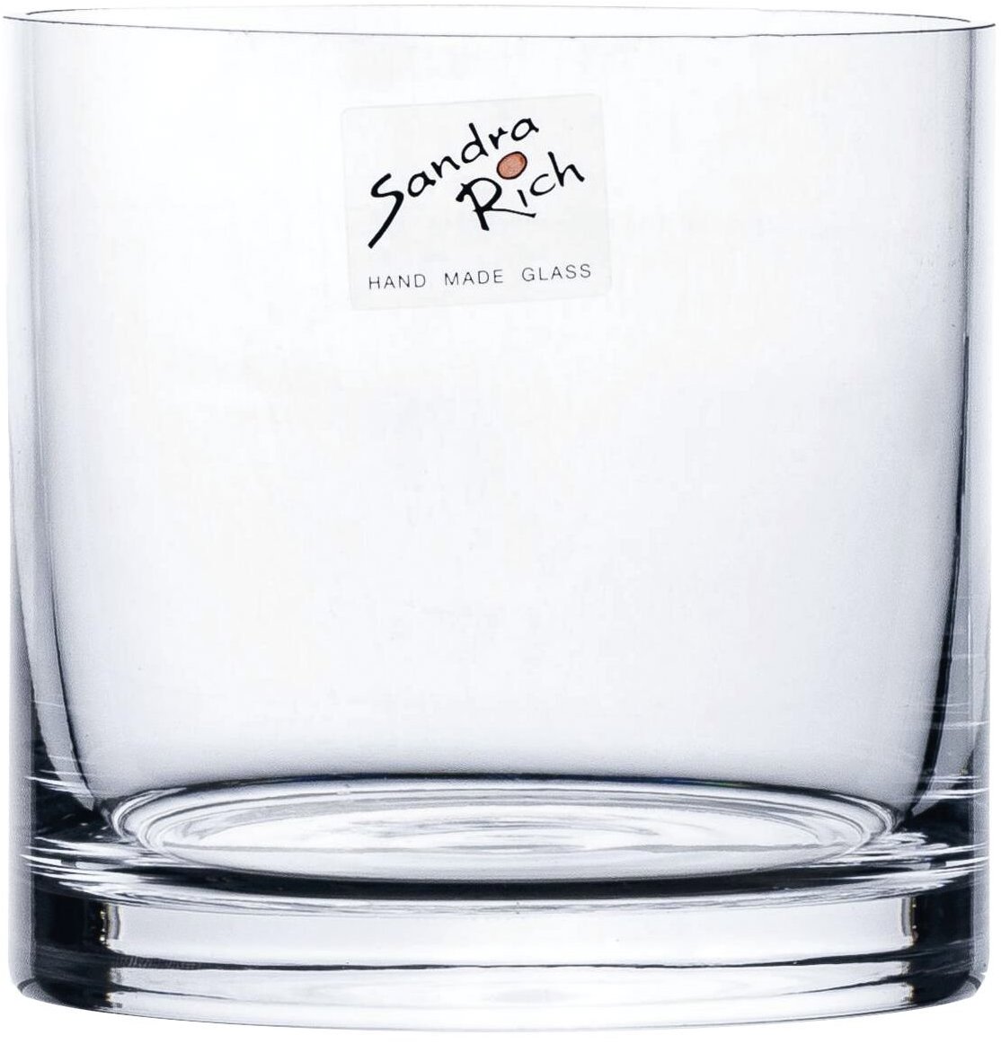 Sandra Rich Cyli Váza skleněná 10 cm, průměr 10 cm