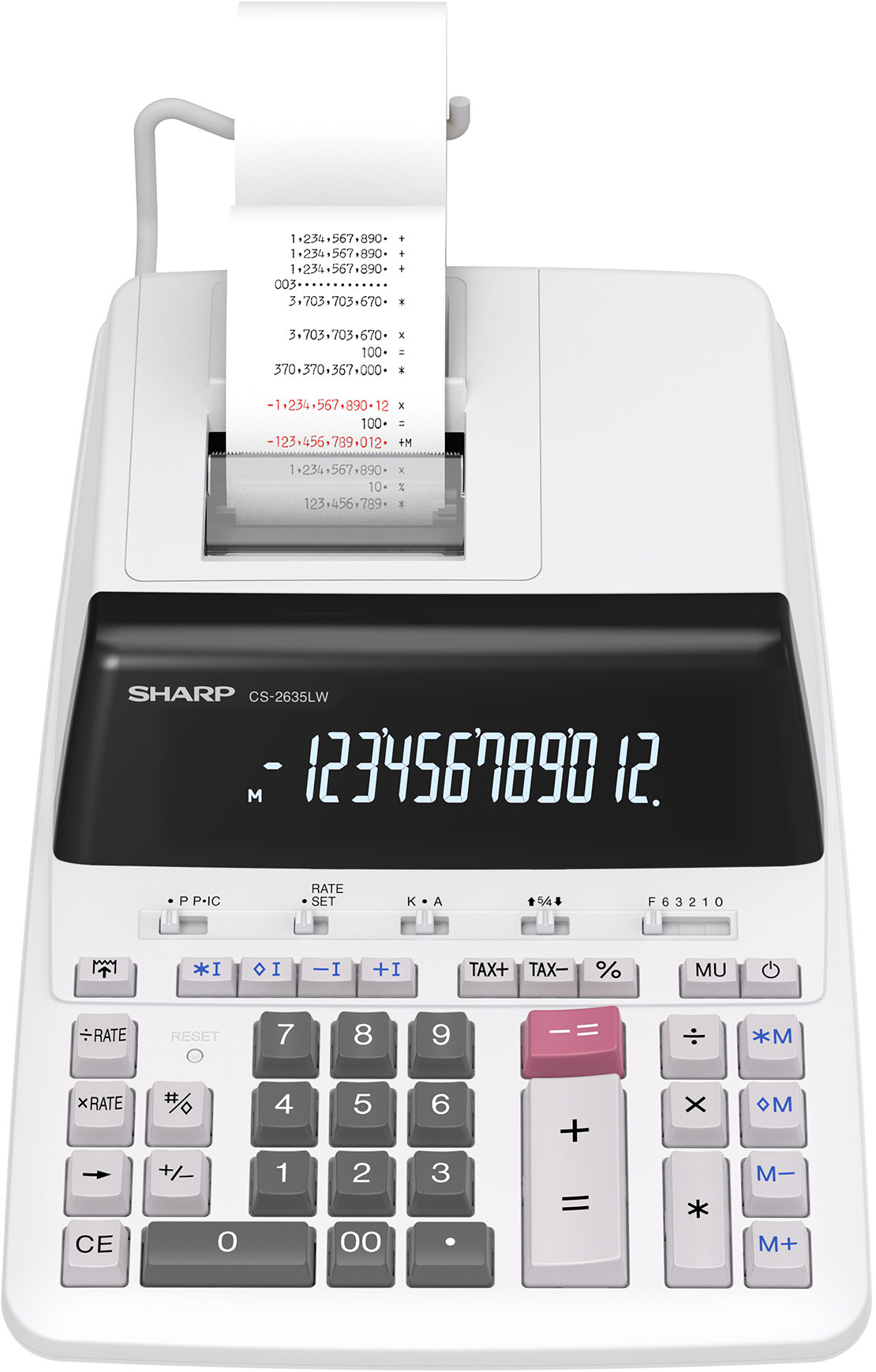 Kalkulačka SHARP CS-2635LW s možností tisku