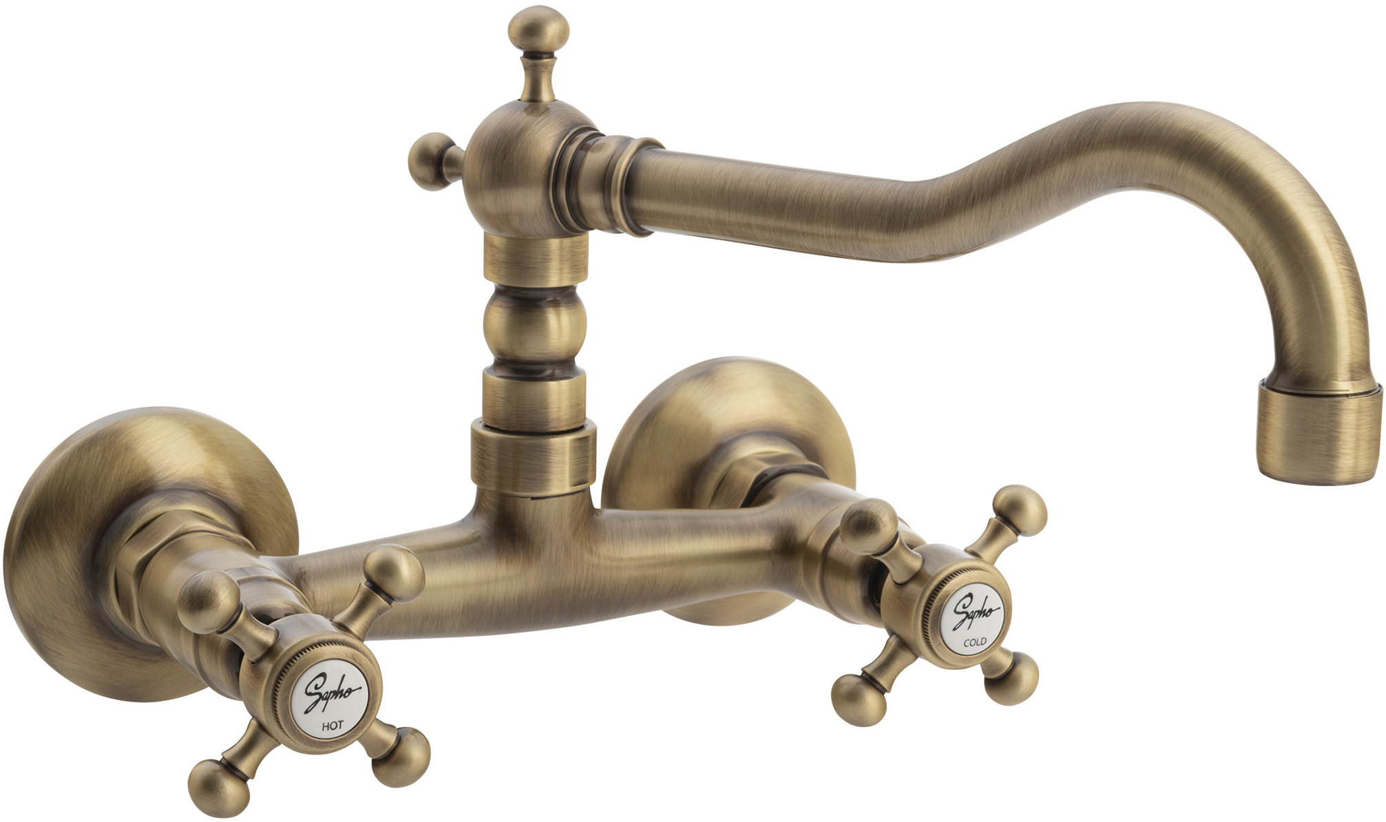 SAPHO Antea nástěnná baterie, horní ramínko, bronz 3366