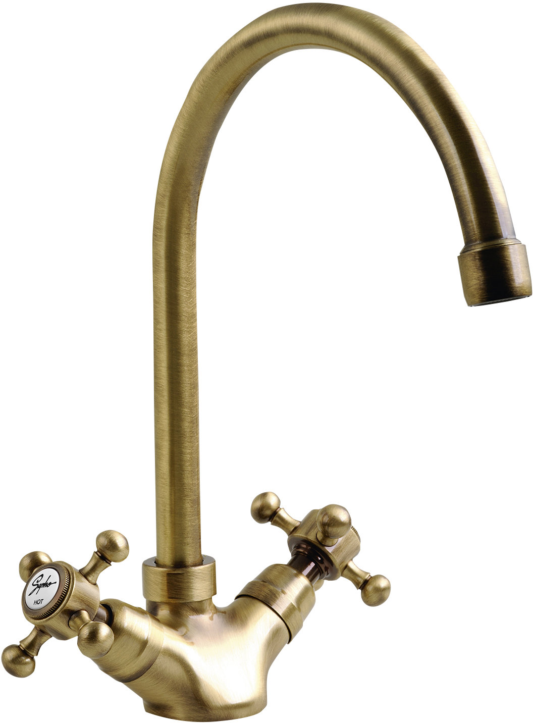 SAPHO Antea stojánková dřezová baterie, výška 275mm, bronz 3096
