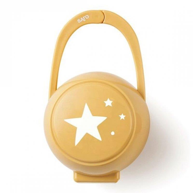 Saro Baby Pouzdro na dudlík Galaxy Mustard