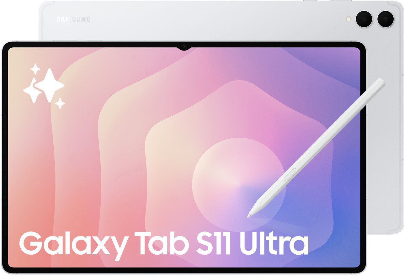 Samsung Galaxy Tab S11 Ultra 5G s dotykovým perem v stříbrné barvě