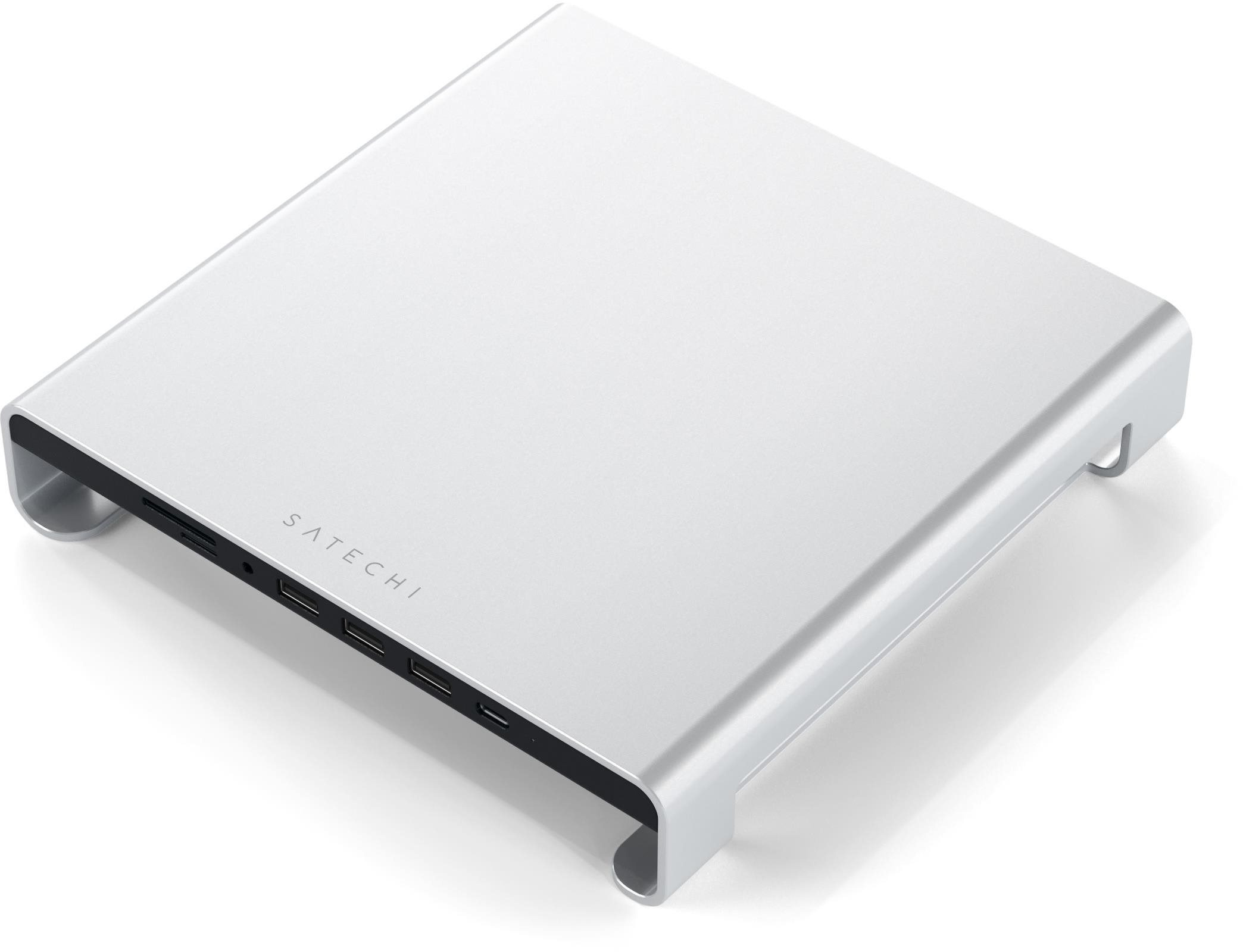 Satechi Aluminum Monitor Stand Hub for iMac - Silver