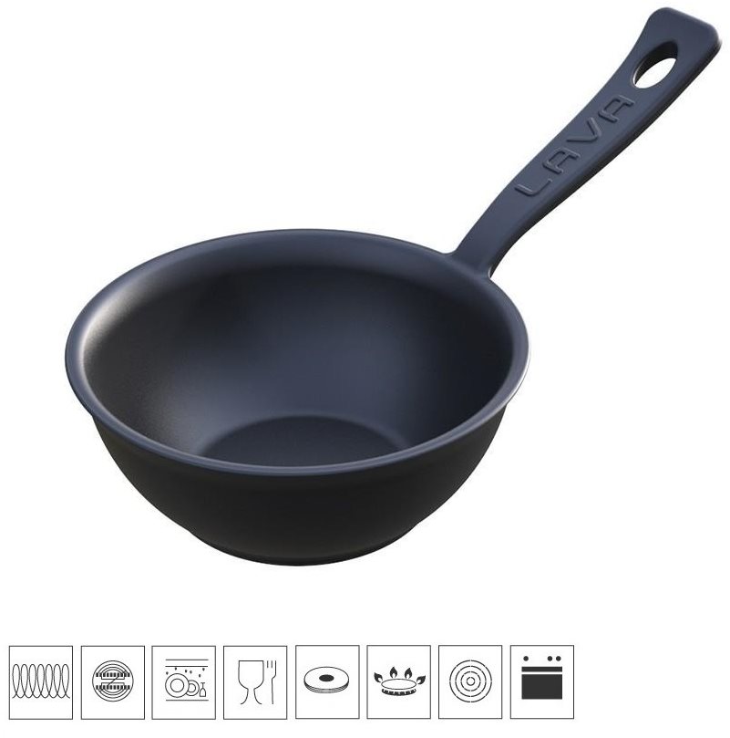 LAVA METAL Litinová nádobka na omáčky s rukojetí 7cm