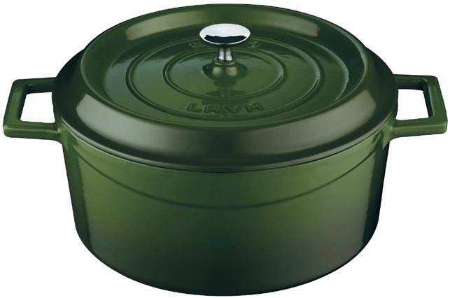 LAVA METAL Litinový mini hrnec kulatý 10 cm - zelený