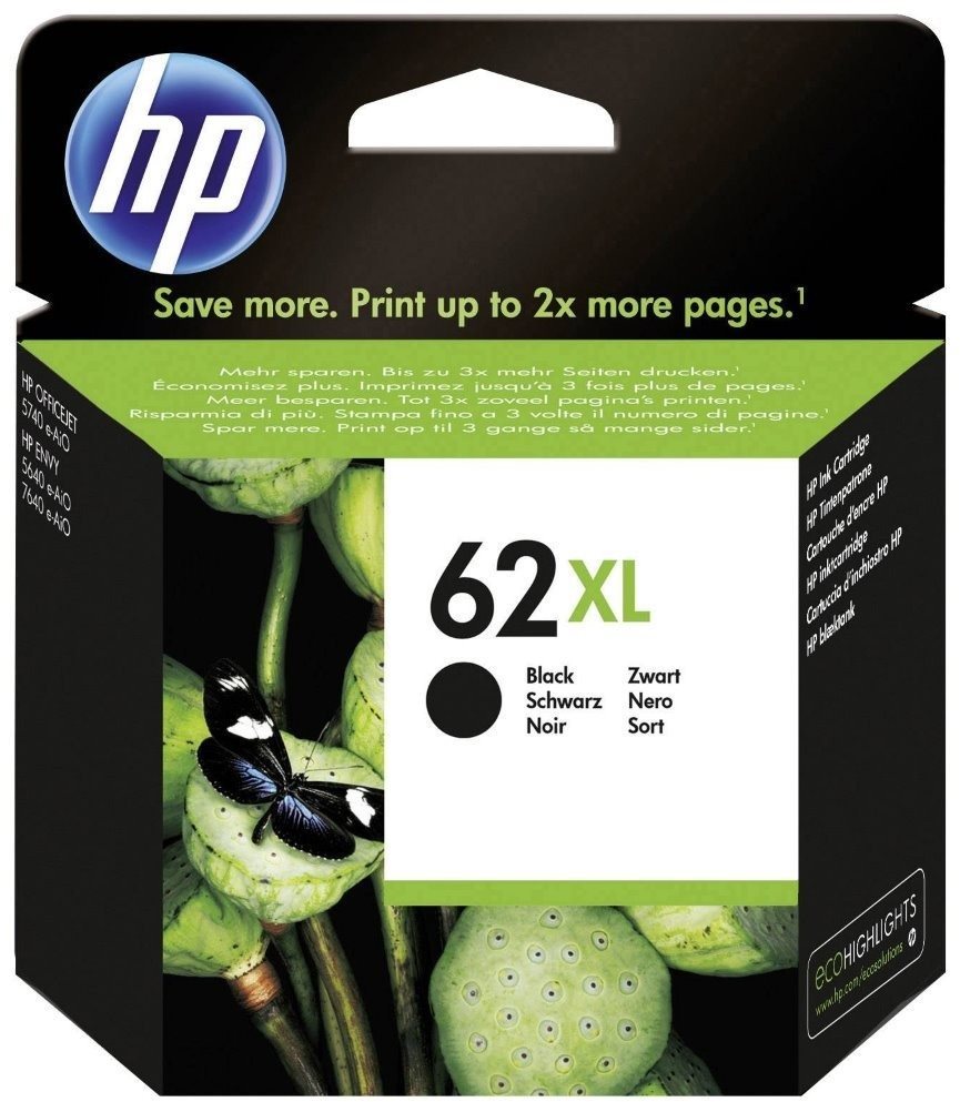 HP C2P05AE č. 62XL černá