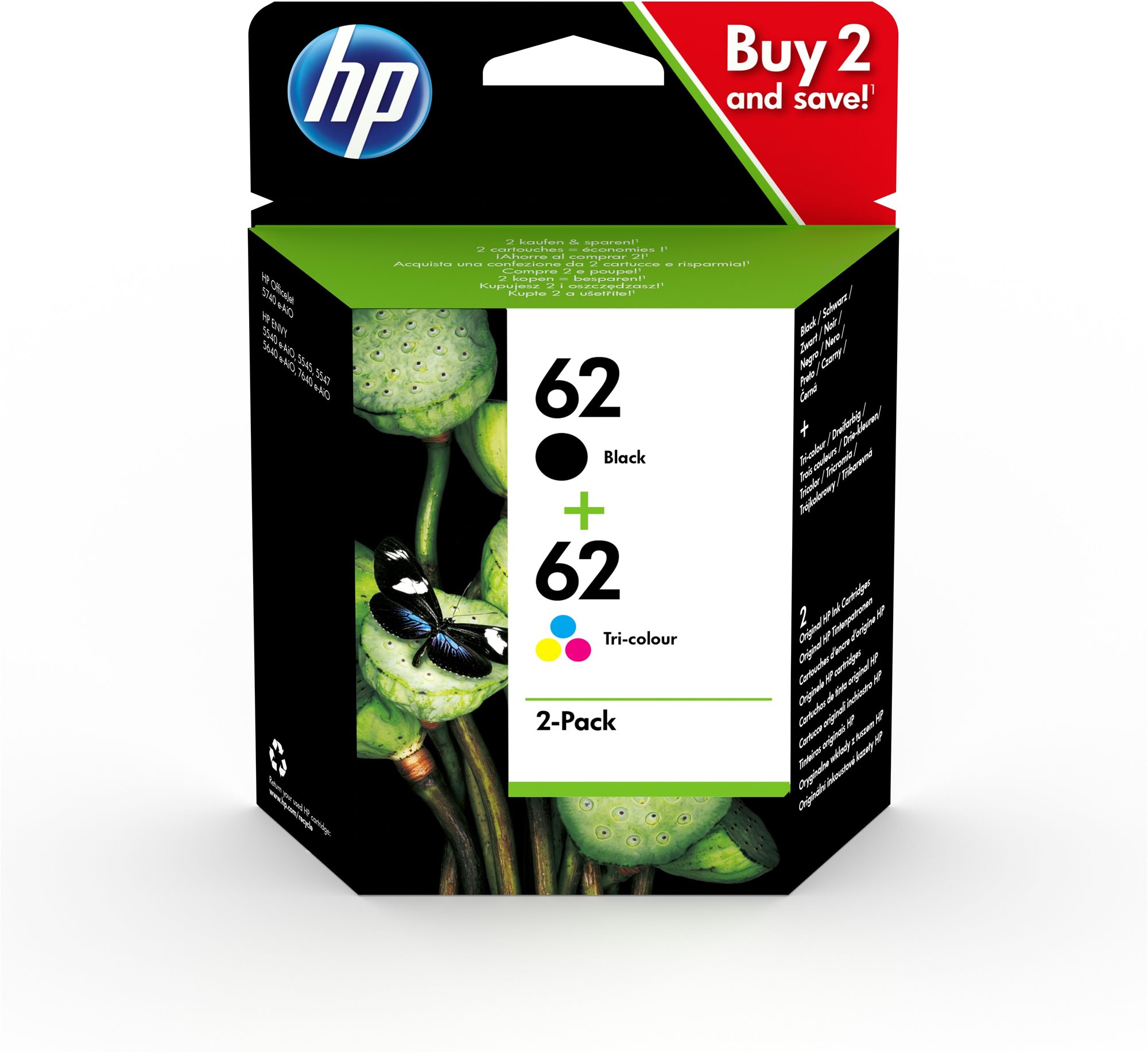 HP N9J71AE č. 62 Multipack
