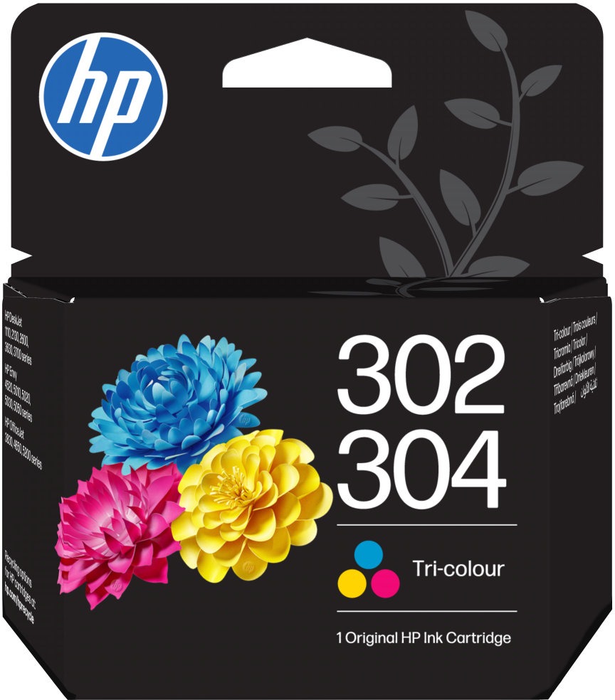 HP B7RT6AE č. 302 a 304 tri-color