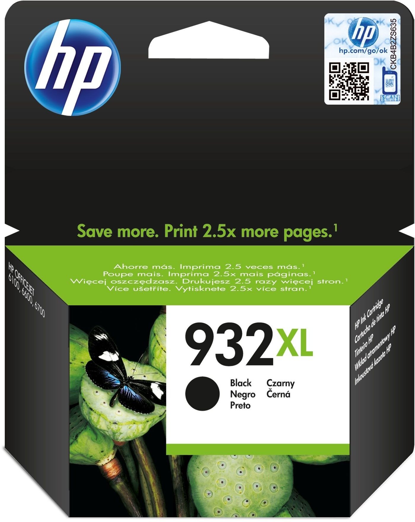 HP CN053AE č. 932XL černá