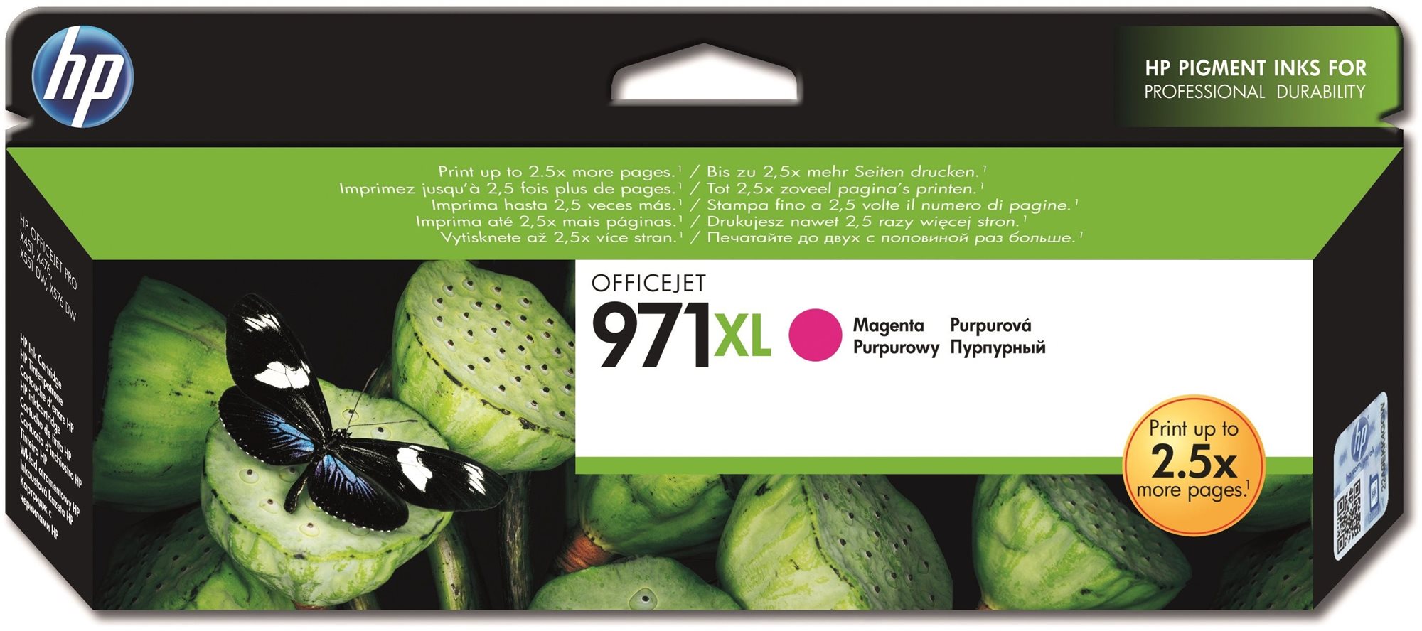 HP CN627AE č. 971XL purpurová