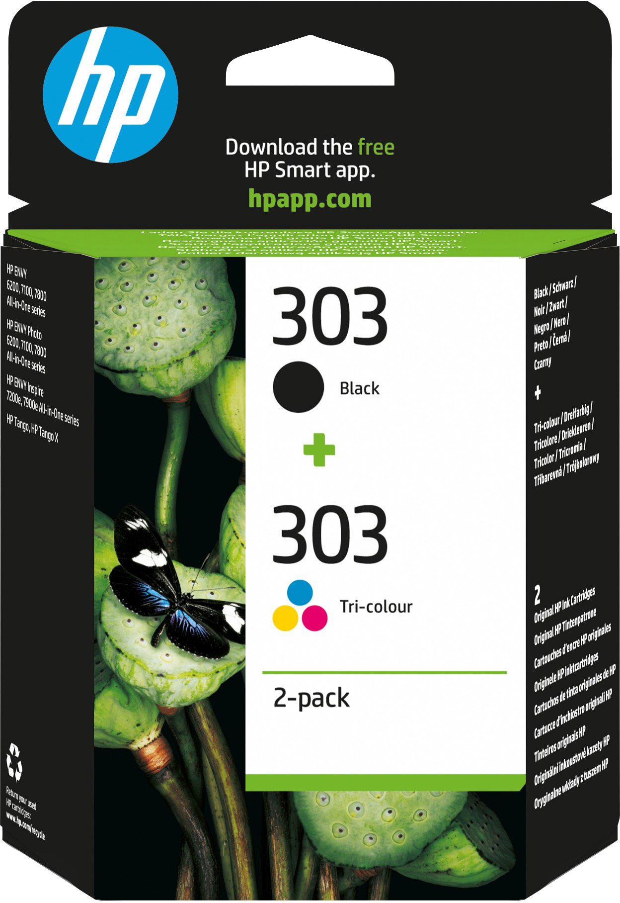 HP 3YM92AE č. 303 Multipack černá a tříbarevná