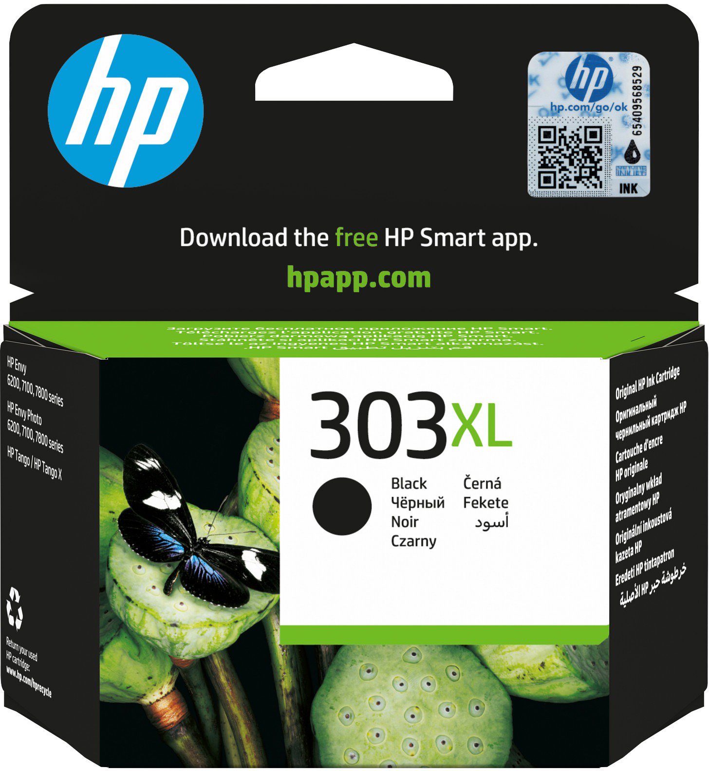 HP T6N04AE č. 303XL černá