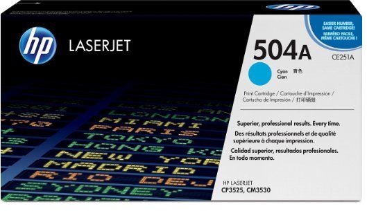 HP CE251A č. 504A azurový originální