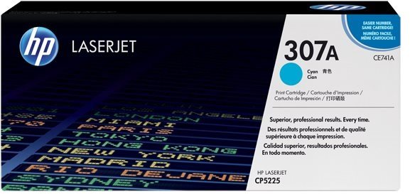 Azurový originální toner HP CE741A