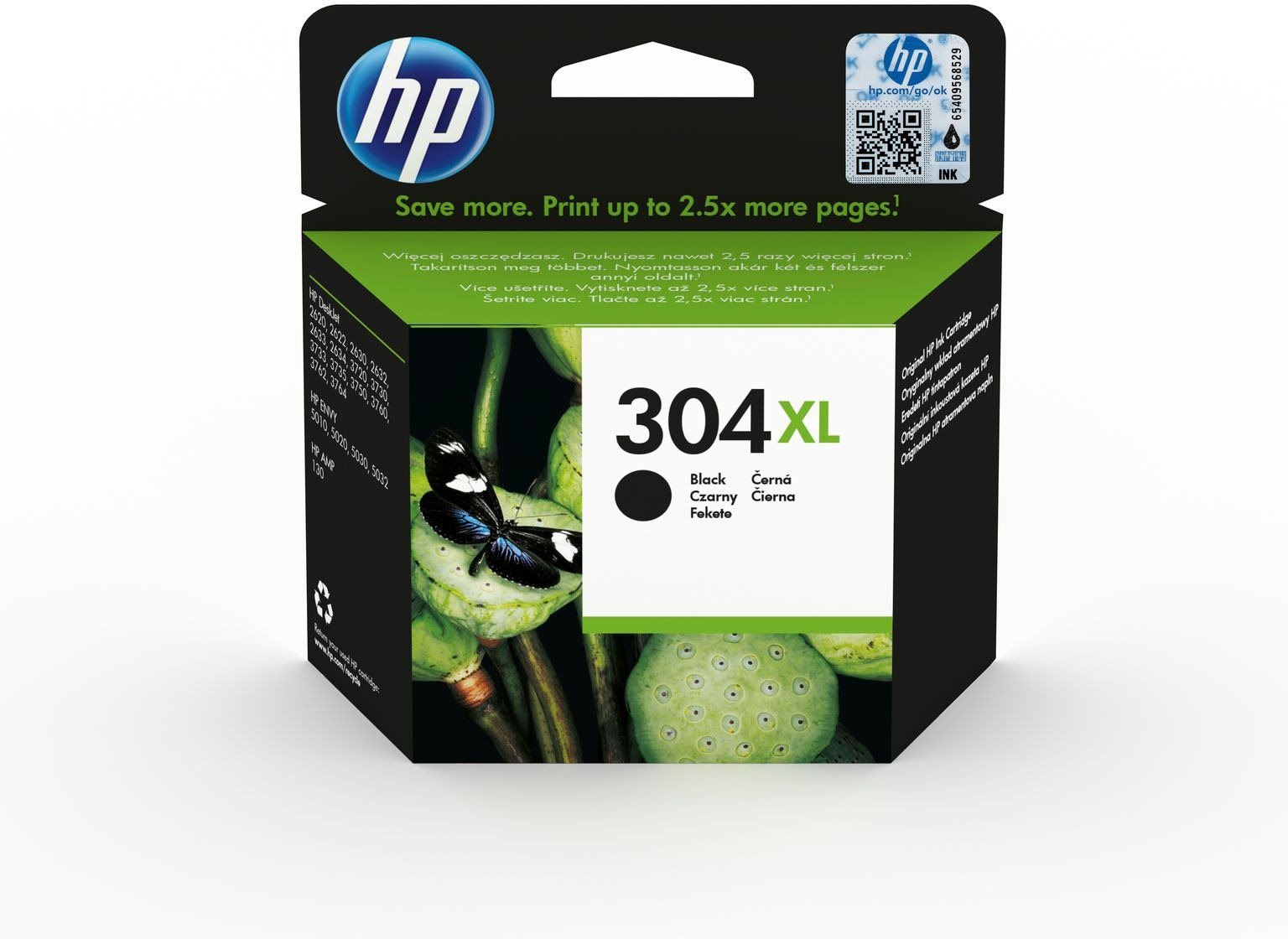 HP N9K08AE č. 304XL černá