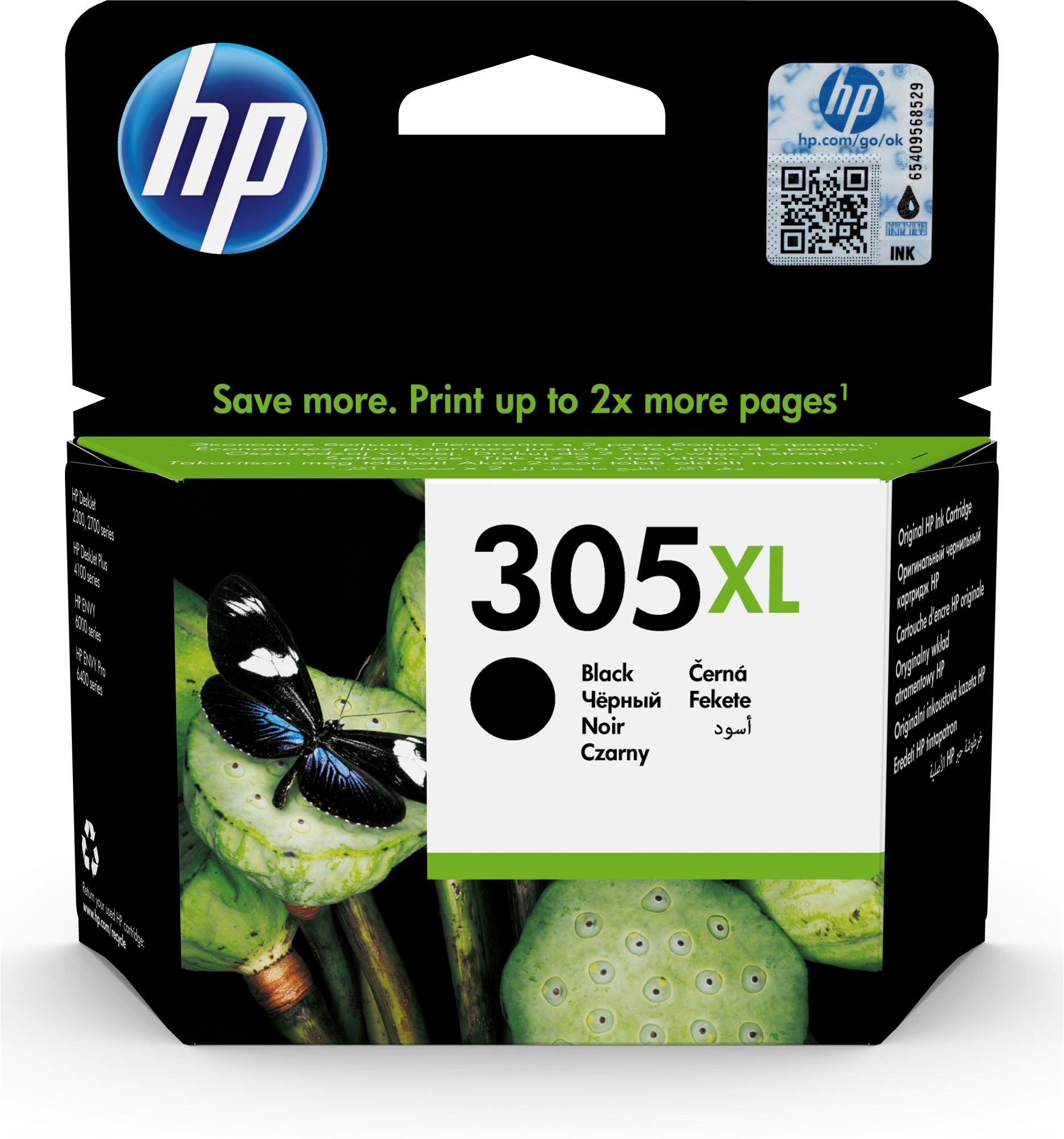 HP 3YM62AE č. 305XL černá