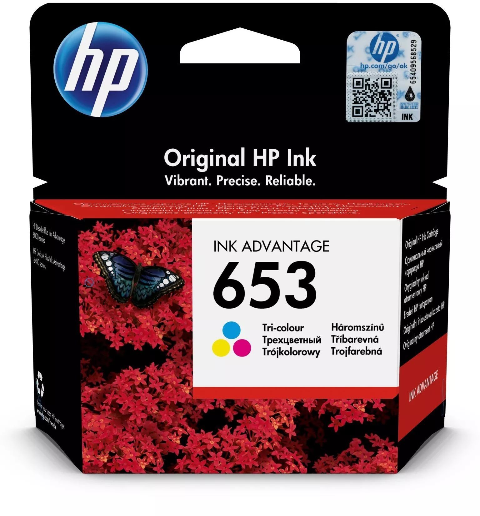 HP 3YM74AE č. 653 barevná
