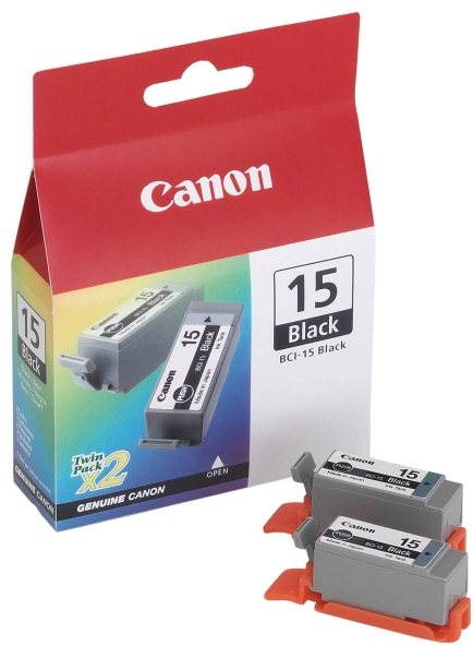 Canon BCI15B černá - vysoce kvalitní inkoust pro tisk černých textů a obrazů