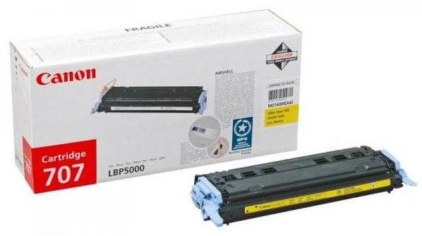 Žlutý toner Canon CRG707Y pro kvalitní tisk
