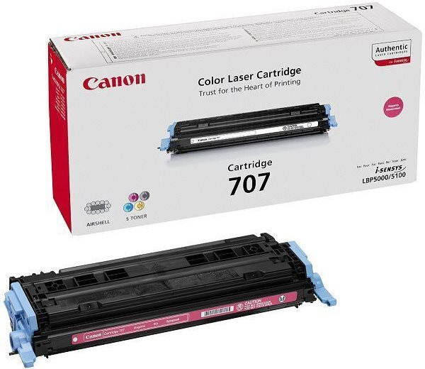 Purpurový toner Canon CRG707M pro kvalitní tisk