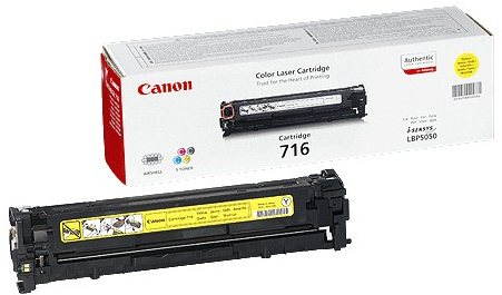 Žlutý toner Canon CRG-716Y pro kvalitní tisk