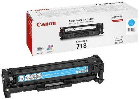 Toner Canon CRG-718C azurový pro kvalitní tisk