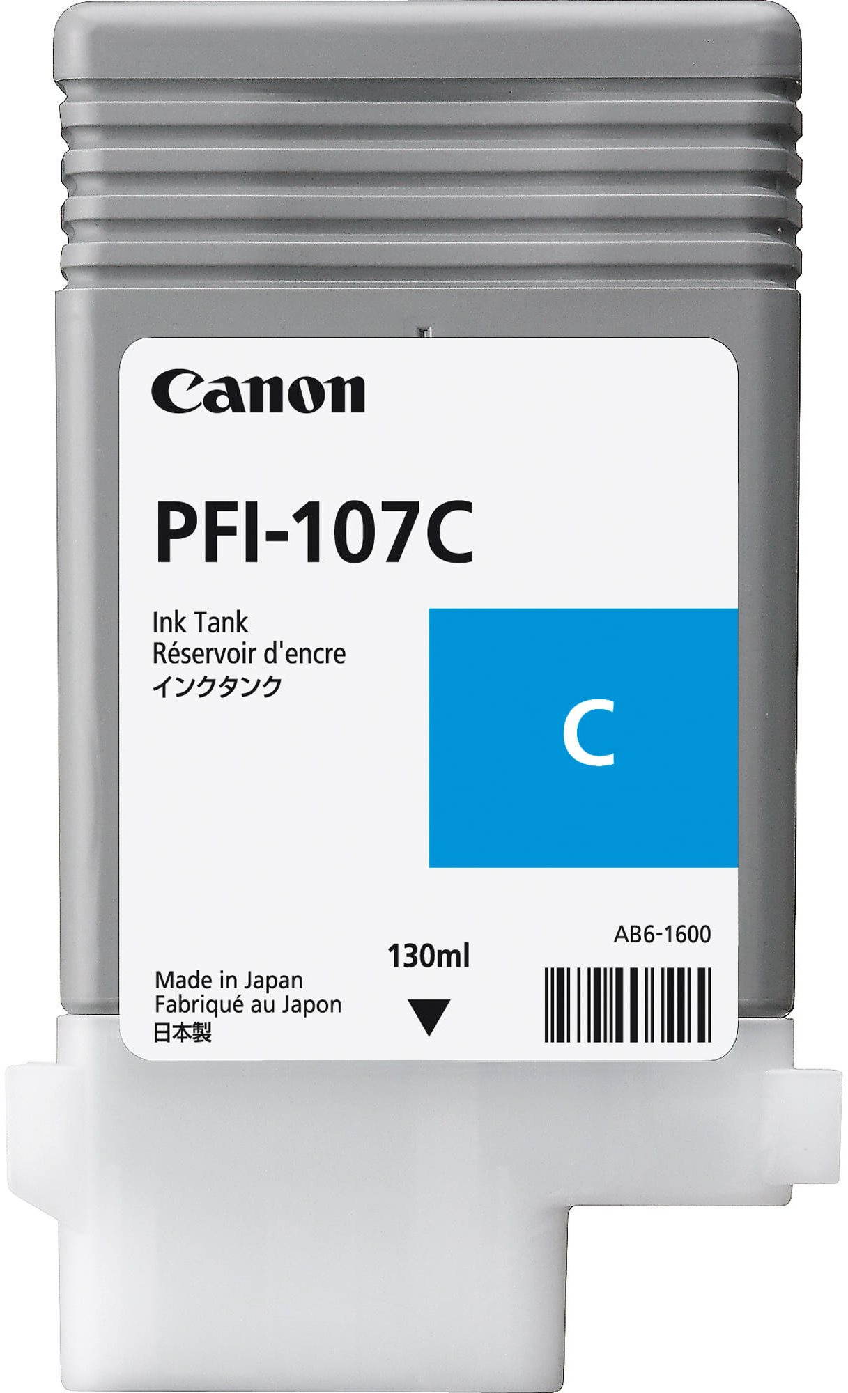 Inkoust Canon PFI-107C azurová v balení
