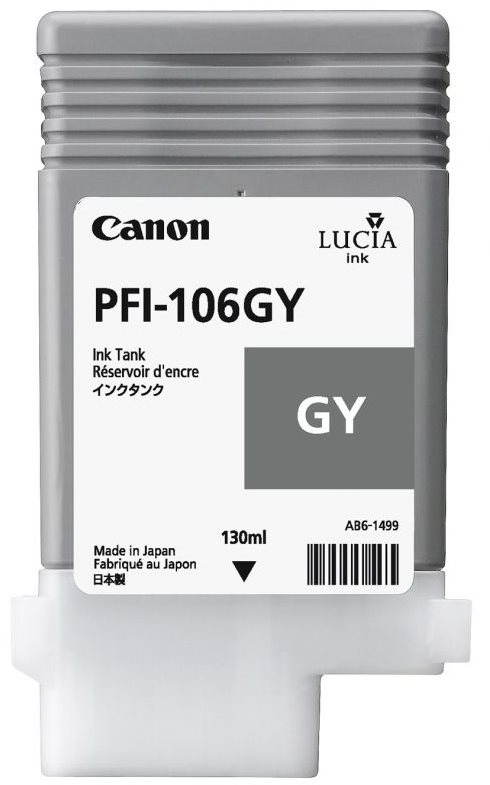 Inkoust Canon PFI-106GY šedá v balení