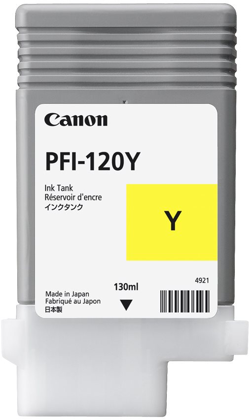 Inkoust Canon PFI-120Y žlutá pro tiskárny