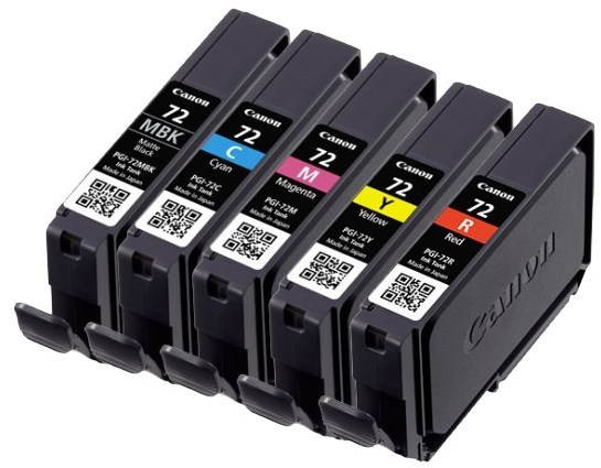 Canon PGI-72 MBK/C/M/Y/R Multipack - inkoustové kazety pro tiskárny