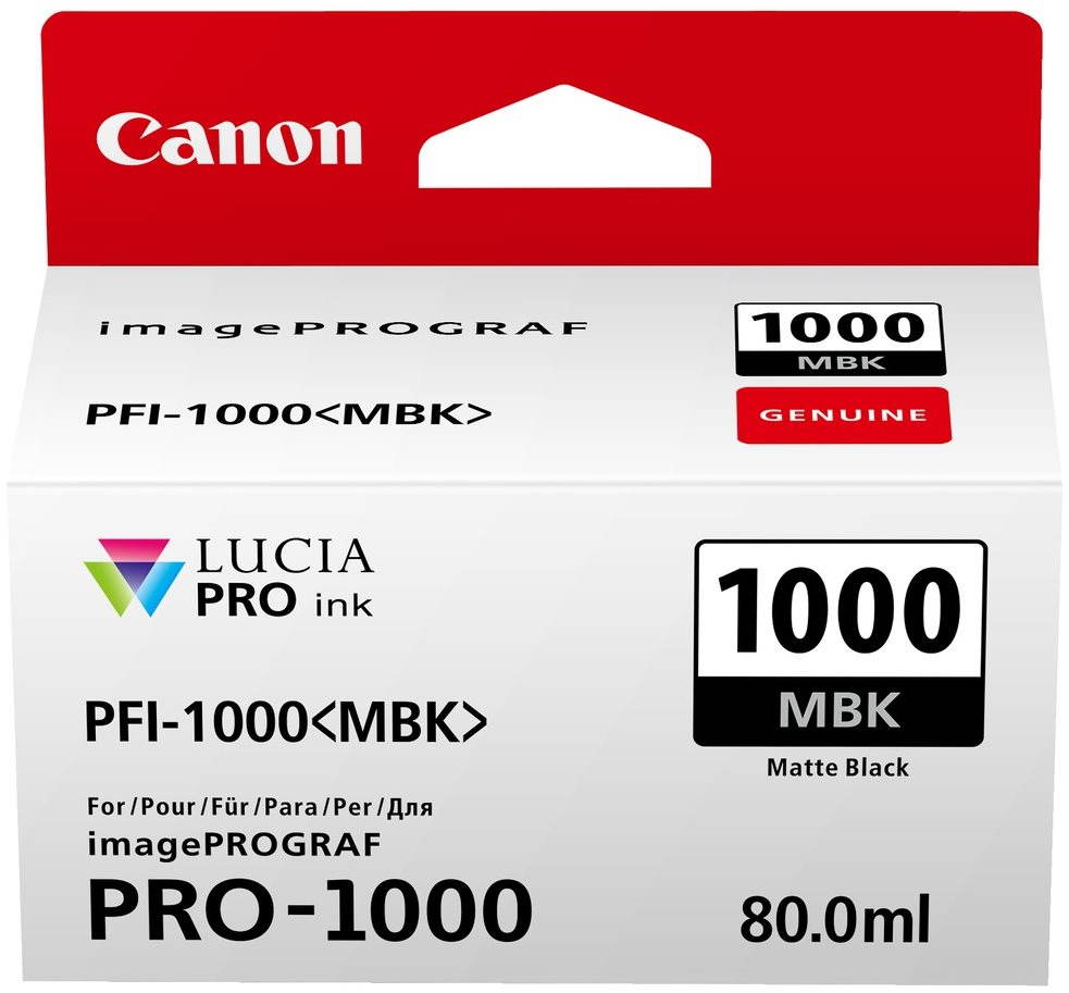 Canon PFI-1000MBK matná černá inkoust