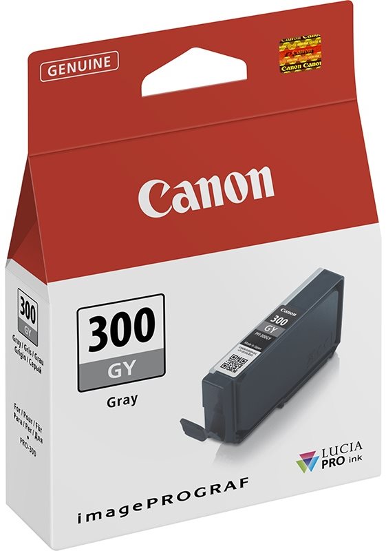 Canon PFI-300GY šedá - profesionální inkoust pro tiskárny a skenery