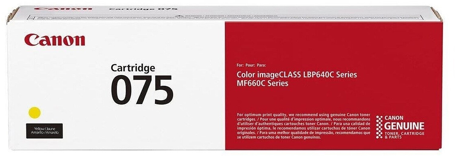 Canon 075 žlutý inkoust pro kvalitní tisk