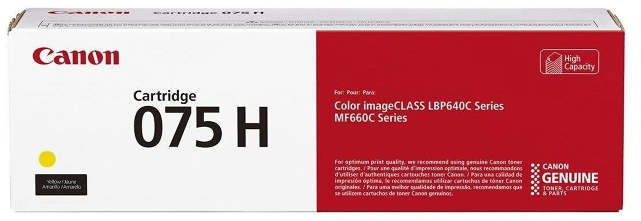 Toner Canon 075H žlutý pro kvalitní tisk