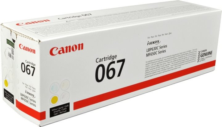 Žlutý toner Canon Cartridge 067 pro kvalitní tisk
