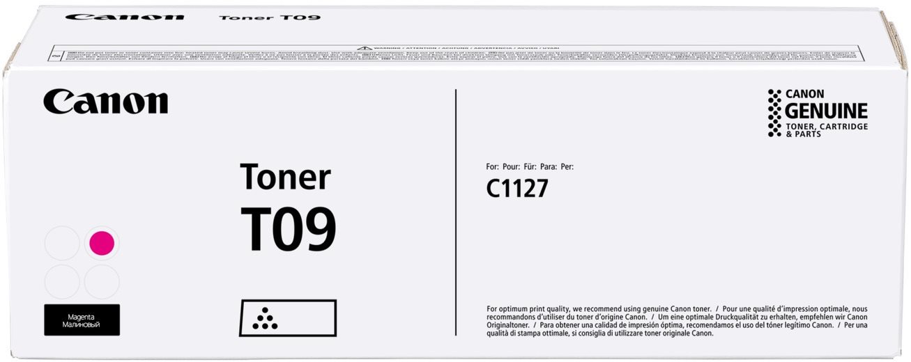 Toner Canon T09 purpurová pro kvalitní tisk