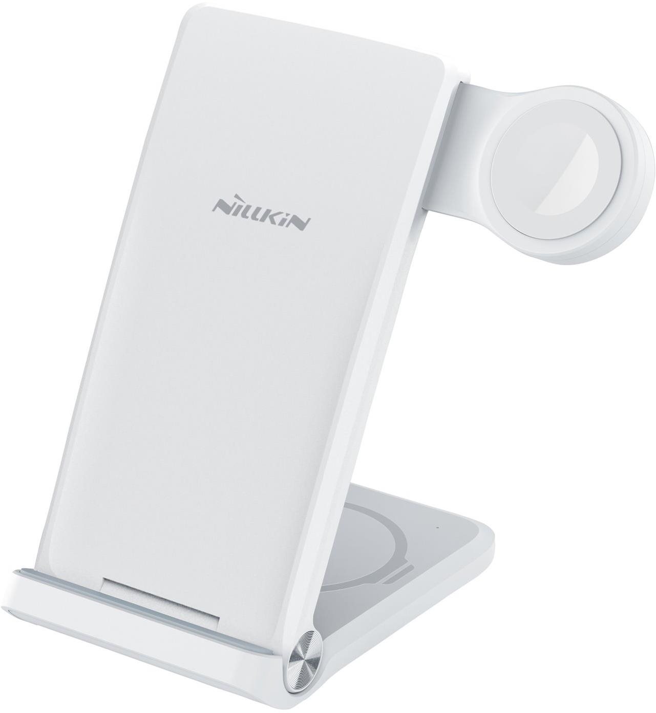 Nillkin PowerTrio 3v1 Bezdrátová Nabíječka pro Apple Watch White