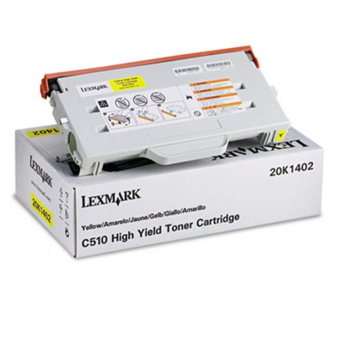 Žlutý toner LEXMARK 20K1402 pro kvalitní tisk