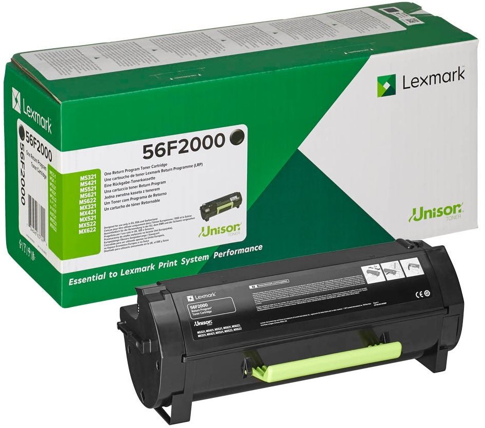 LEXMARK 56F2000 černý - tiskárna s vysokou rychlostí a nízkou spotřebou toneru