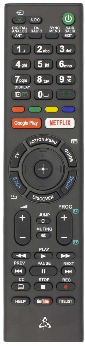 SBOX dálkový ovladač pro Sony TV, černý